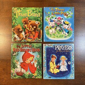 Vintage Books: The 3 Bears/Little Red Riding Hood/The 3 LIttle Pigs/Prayers